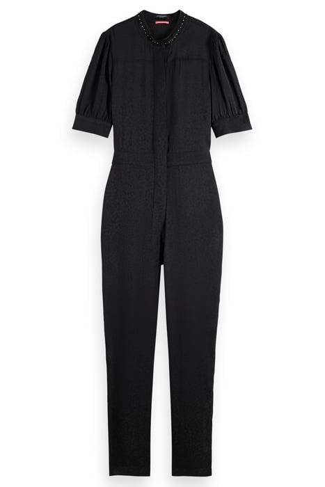 ALL IN ONE WITH BEADING ON THE COLLAR EVENING BLACK 1