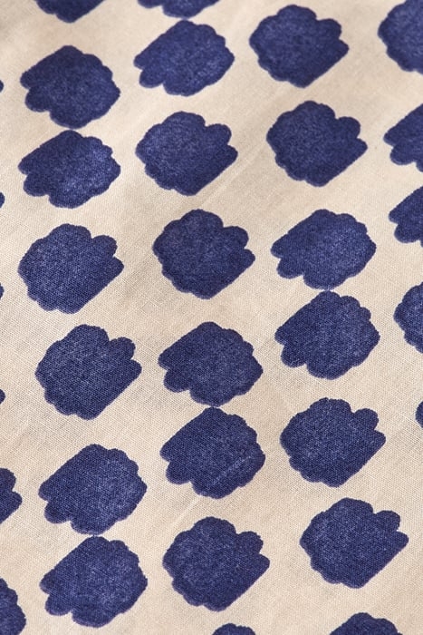 PRINTED SHORT SLEEVE SHIRT POLKA NAVY BLUE 3