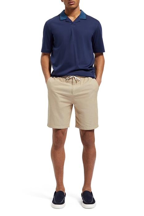 FAVE- COTTON/LINEN TWILL BERMU SEASTONE 3