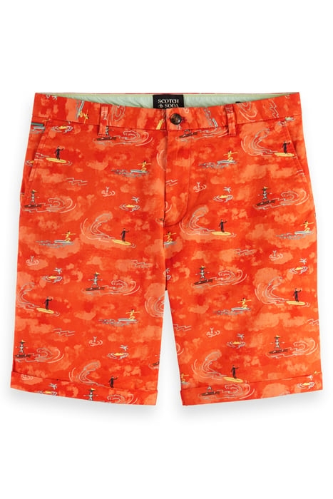 STUART- PRINTED STRETCH-COTTON SURFER BOAT RED AOP 4