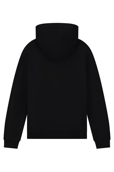 SWIRL LOGO HOODIE BLACK 2