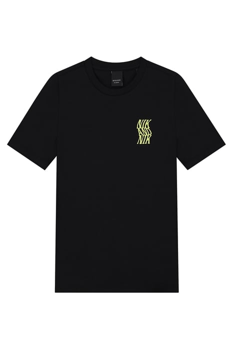 SWIRL LOGO T-SHIRT BLACK 1