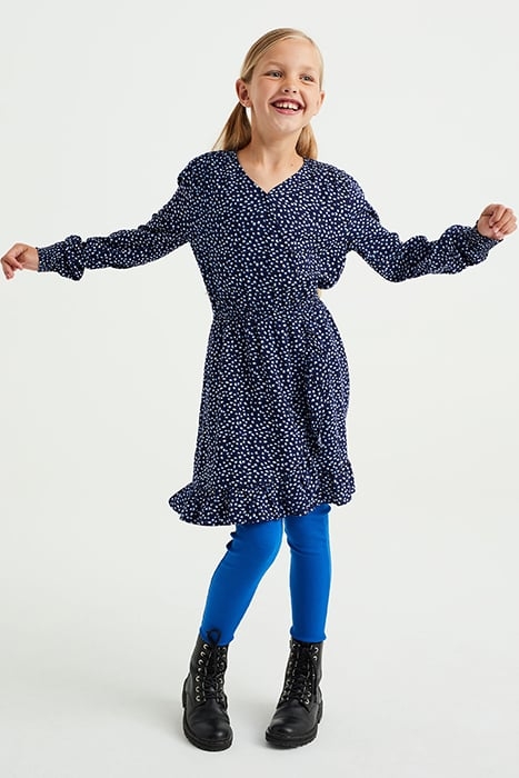 DRESS MID LENGTH BLUE 1