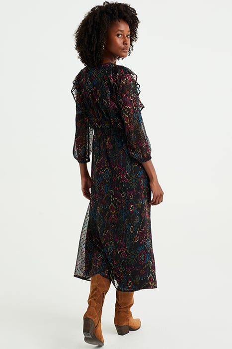 DRESS MID LENGTH BLACK 2