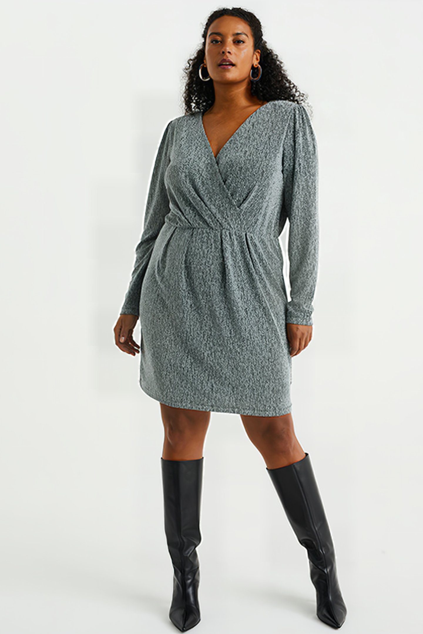 DRESS MID LENGTH SILVER 1