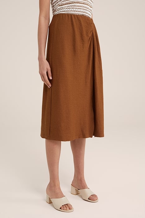 SKIRT MEDIUM LENGTH BROWN 1