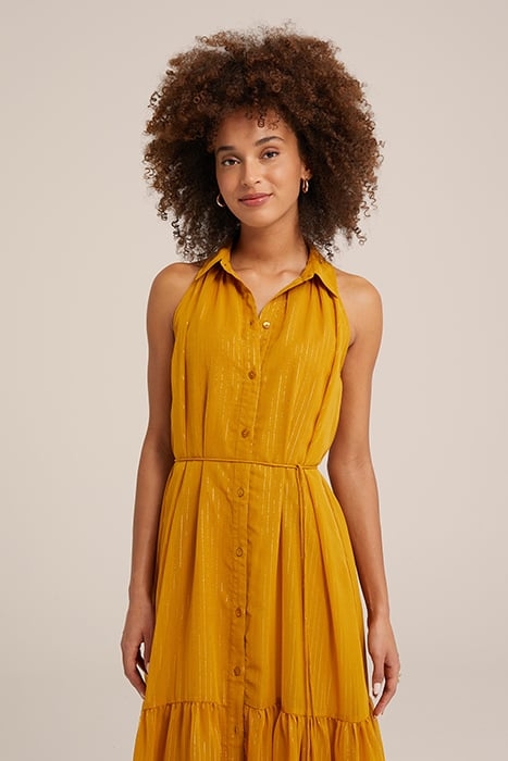 DRESS MID LENGTH MUSTARD YELLOW 4