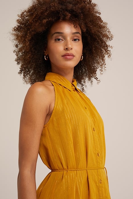 DRESS MID LENGTH MUSTARD YELLOW 5