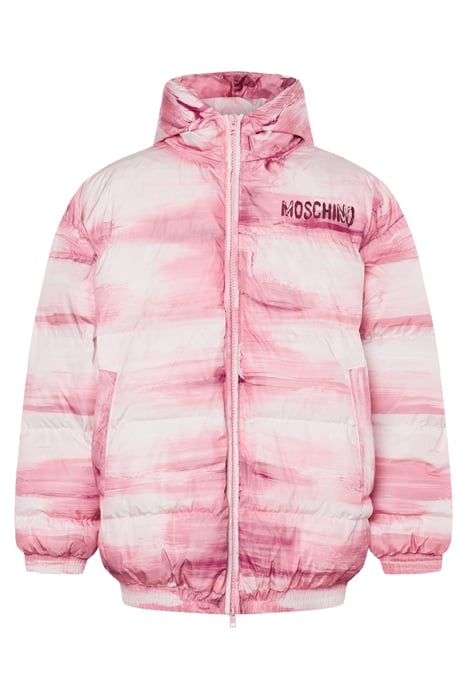 PAINTING NYLON DOWN JACKET PINK 3