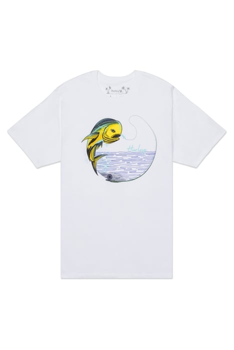 EVD FISH ON SHORT SLEEVE WHITE 1