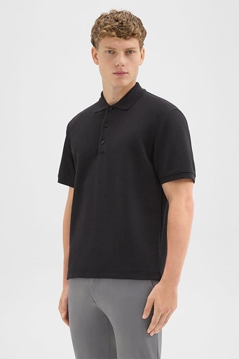 JOCELIN POLO SHIRT IN STUDIO KNIT JACQUARD BLACK 3