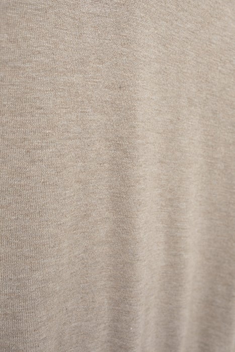 MINK MIXED FABRIC POLO SHIRT, INTERLOCK BACK VISON 7