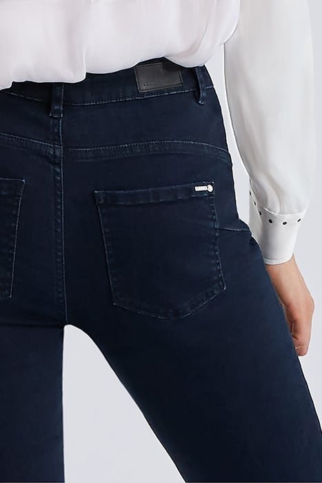 BLUE STUDDED WATERLESS POWERSTRETCH 7/8 SLIM JEANS BLUE 5