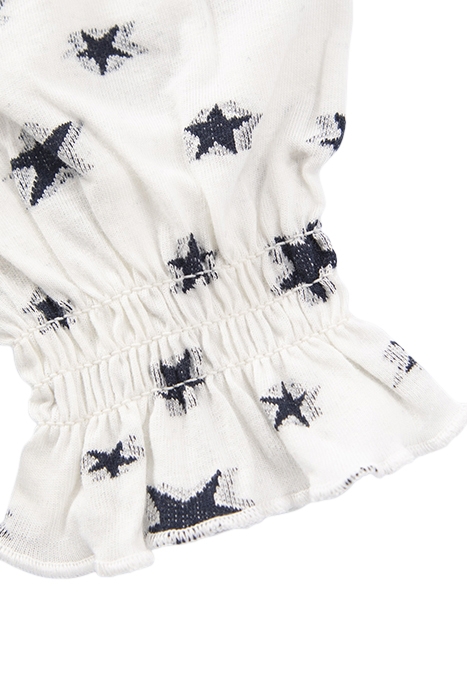 GIRLS’ OFF-WHITE T-SHIRT WITH ALL-OVER STAR JACQUARD OFF-WHI 5
