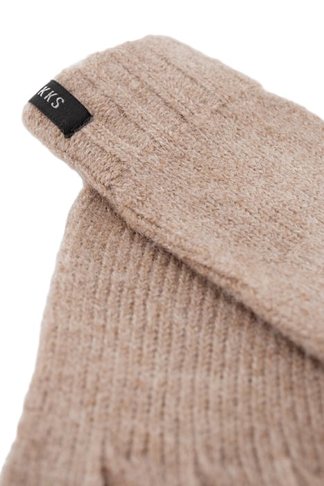 BOYS’ BEIGE KNIT GLOVES MOCHA 4
