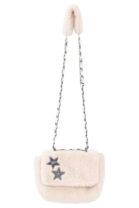 GIRLS’ PINK PLUSH HANDBAG WITH STAR BADGES BLUSH 4