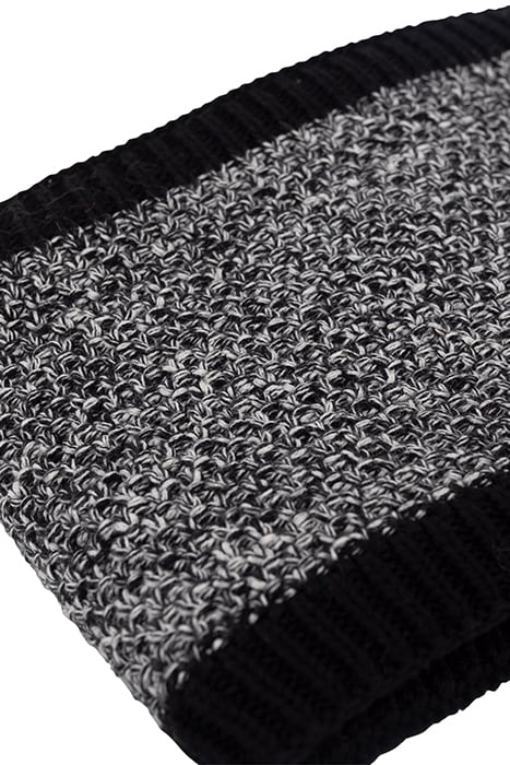 BABY BOYS’ BLACK MARL SNOOD WITH LOGO BADGE BLACK 5