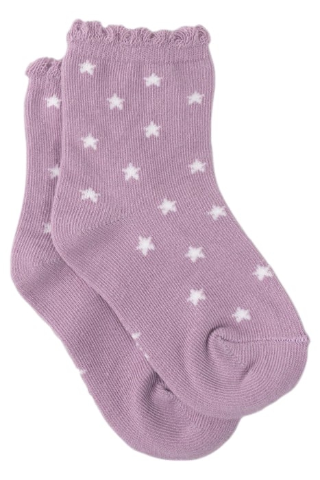 BABY GIRLS’ GOLD/VIOLET SOCKS CHAMPAGNE 4