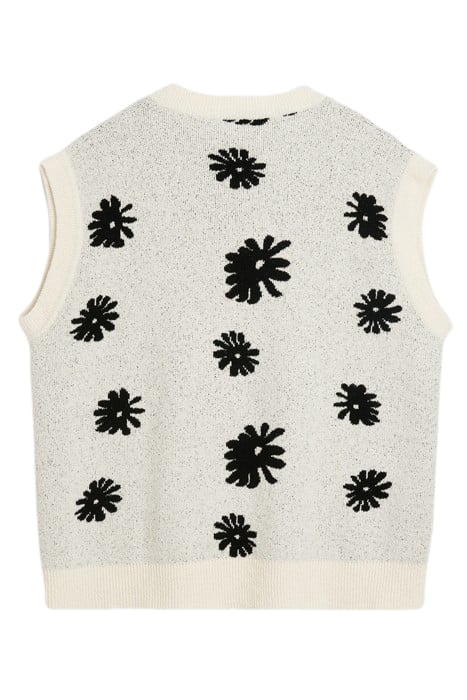 KIERAN VEST OFF WHITE MULTI 2