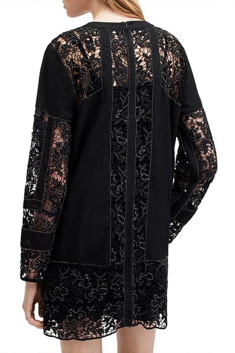 NOUSH EMB DRESS JET BLACK 2