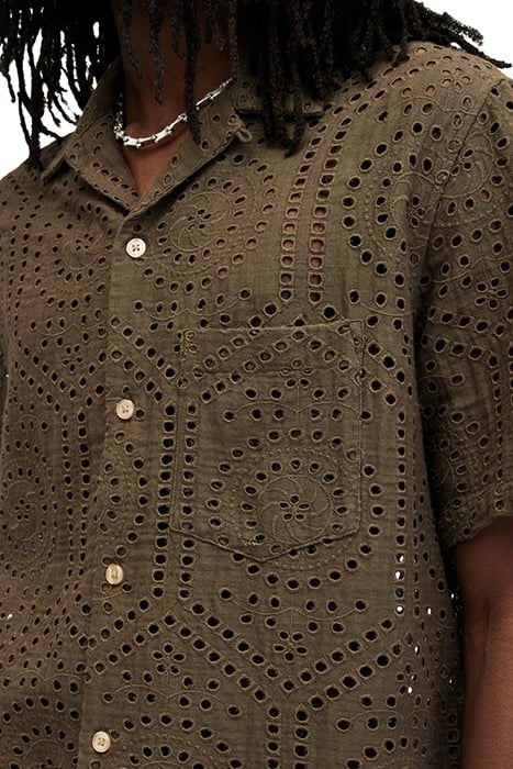 PUEBLO SS SHIRT ASH KHAKI GREEN 4