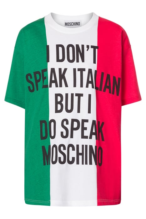 ITALIAN SLOGAN JERSEY T-SHIRT MULTICOLOR 3
