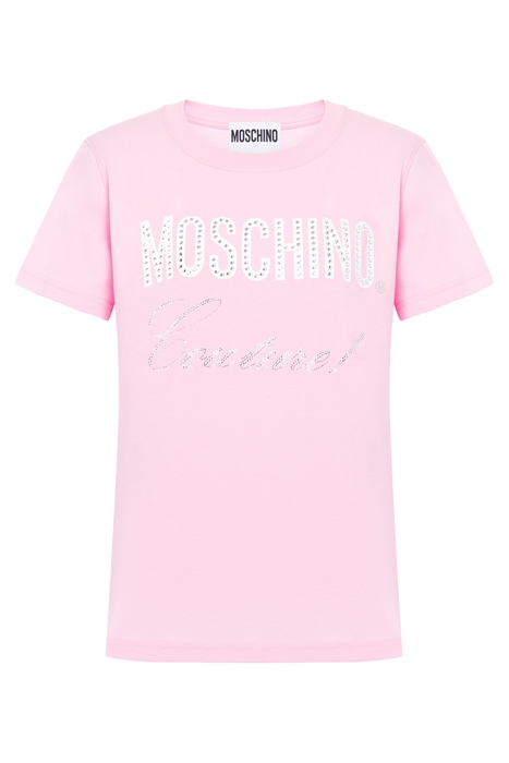 CRYSTAL LOGO JERSEY T-SHIRT PINK 3