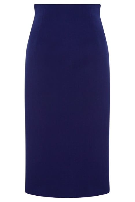 WOOL FAILLE SKIRT BLUE 3