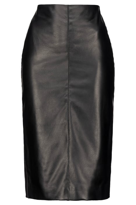 GRANDE GONNA PELLE BIMATERIALE BLACK 1