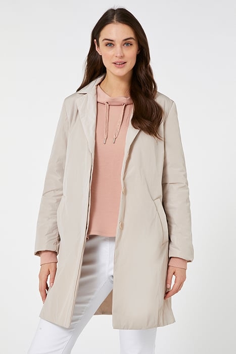 TAFFETA TRENCH COAT WITH LIGHT PADDING NATURAL 1