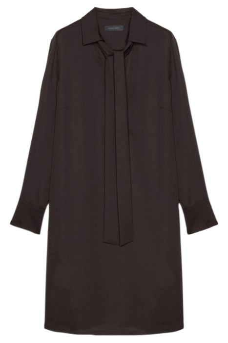 CHEMISIER DRESS WITH SASH BLACK 4