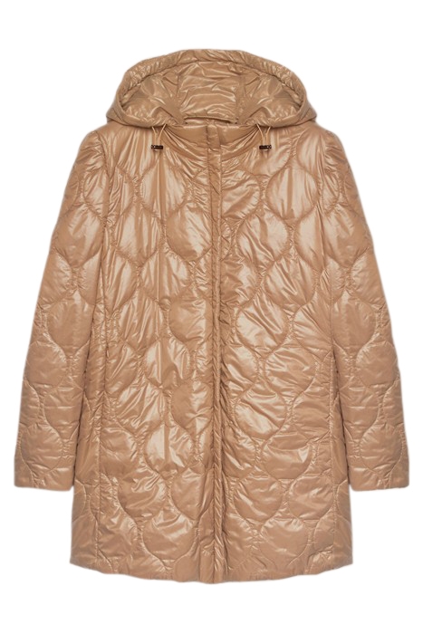 LUXURY QUILTED JACKET WITH HOOD NATURAL 4