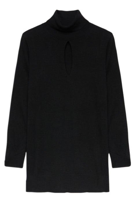 TURTLENECK SWEATER IN FINE YARNS BLACK 4