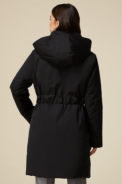 DOUBLE-BREASTED A-LINE COAT BLACK 2