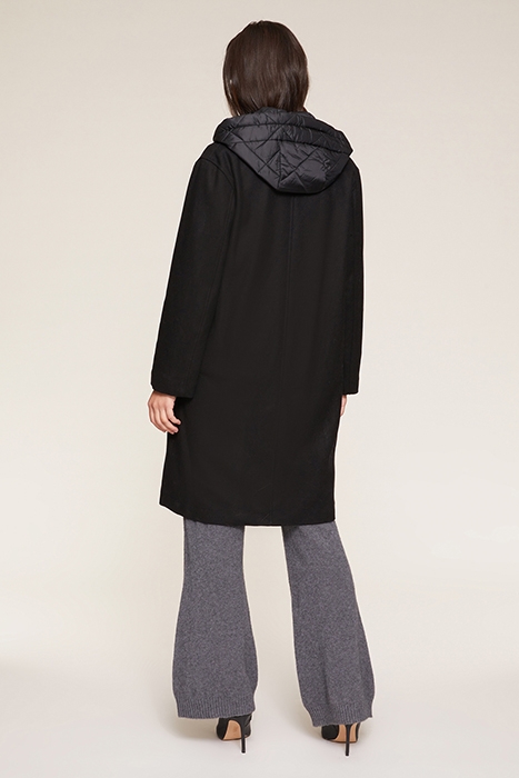 DOUBLE BREASTED COAT WITH DOWN LINING BLACK 2