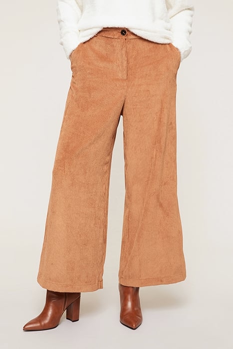 CORDUROY PALAZZO TROUSERS ORANGE 1