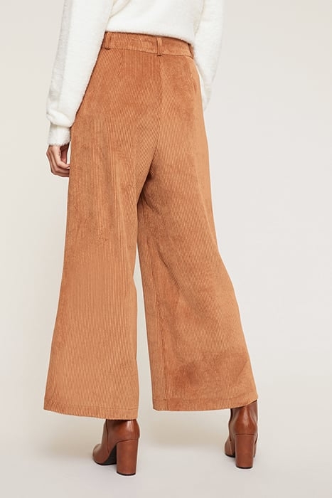 CORDUROY PALAZZO TROUSERS ORANGE 2