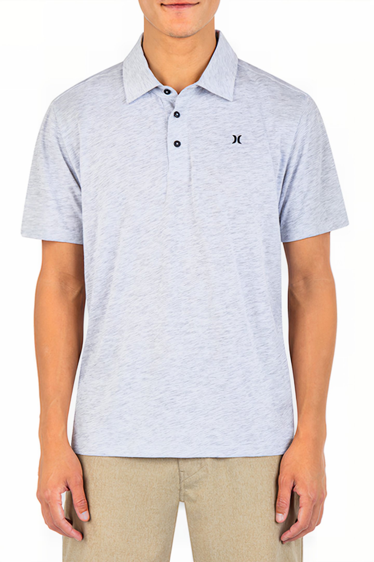 ACE VISTA POLO SHORT SLEEVE WHITE HEATHER 101 1