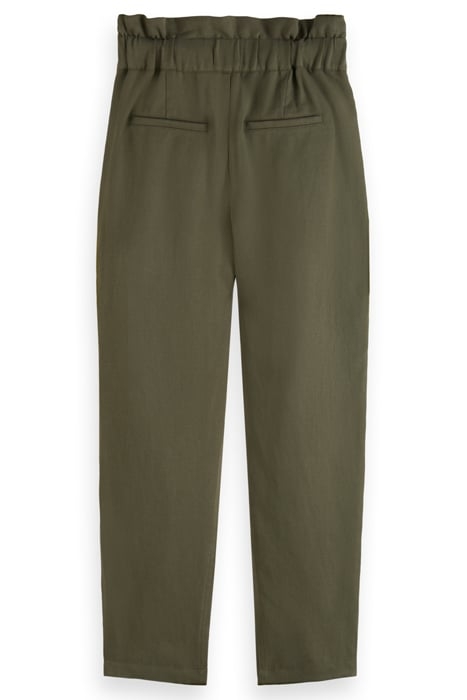 HIGH-RISE PAPER BAG PANTS SEAWEED GREEN 2