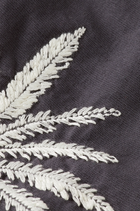 BELTED GILET WITH PALM EMBROIDERY ANTRA 3