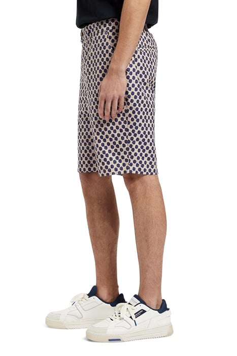 DRIFT- PRINTED LIGHTWEIGHT COT POLKA NAVY BLUE 6