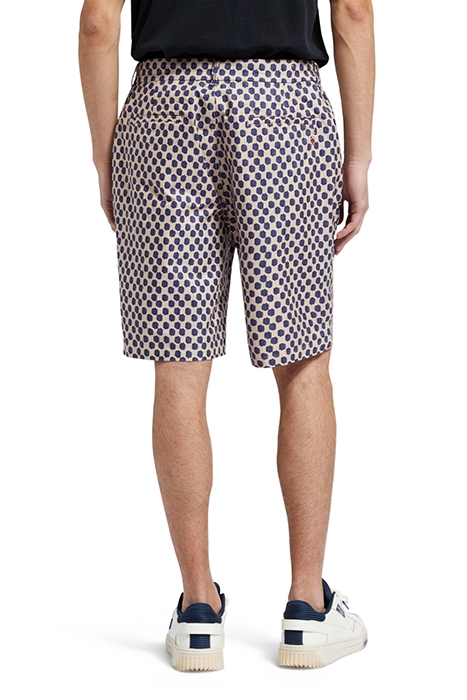 DRIFT- PRINTED LIGHTWEIGHT COT POLKA NAVY BLUE 2