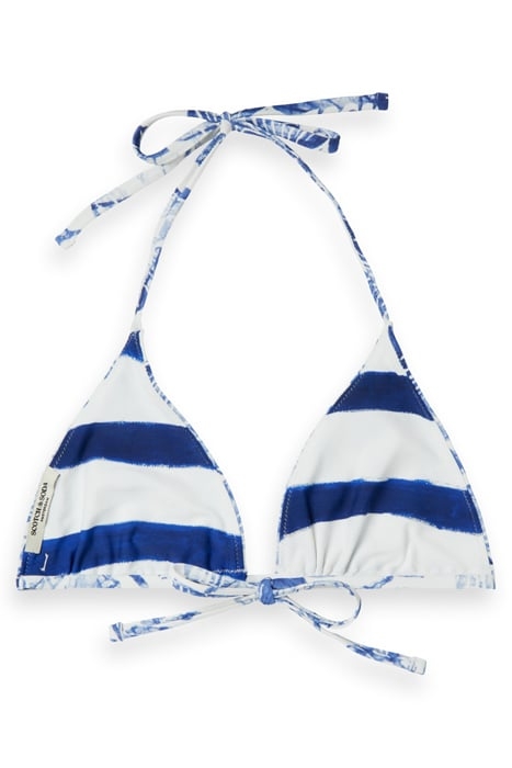 REVERSIBLE BIKINI TOP SHELL BATIK BLUE 2