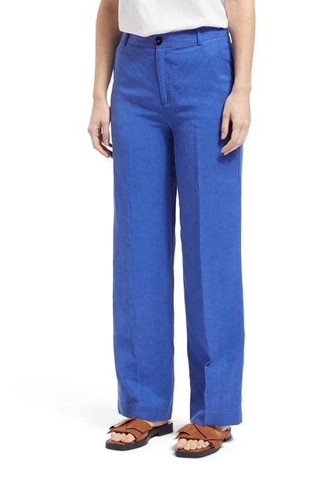 EDIE - HIGH RISE WIDE LEG TROUSERS ELECTRIC BLUE 1