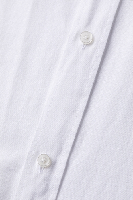 REGULAR FIT COTTON LINEN SHIRT WHITE 8