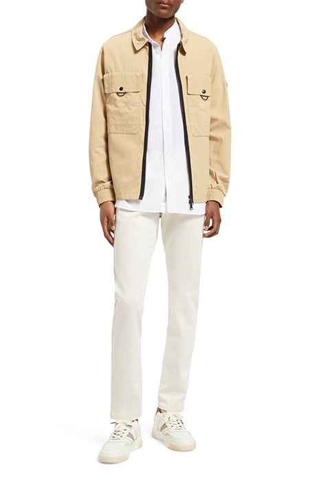 REGULAR FIT COTTON LINEN SHIRT WHITE 3