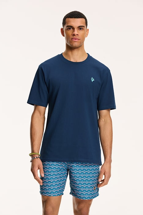 PALM T-SHIRT ROYAL BLUE 1