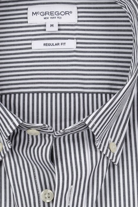 STRIPED POPLIN SHIRT NAVY 4
