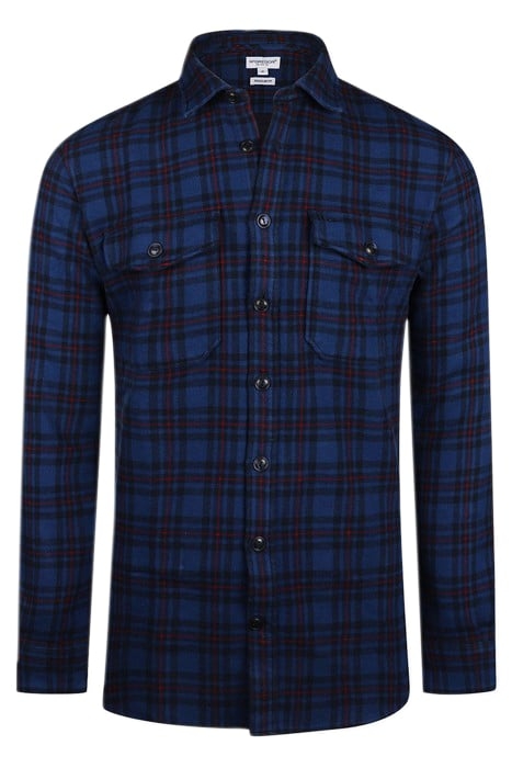MCG TARTAN OVERSHIRT NAVY 1