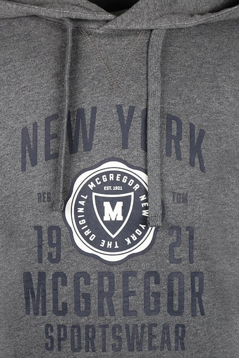 GRAPHIC HOODY DARK GREY MELANGE 3